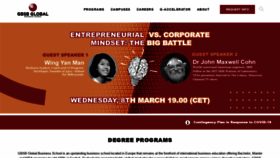 What Global-business-school.org website looked like in 2022 (2 years ago)