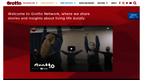 What Grottonetwork.com website looked like in 2022 (2 years ago)
