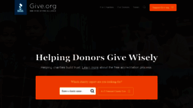 What Give.org website looked like in 2022 (2 years ago)
