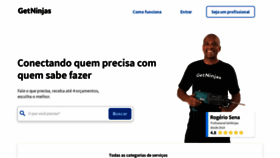 What Getninjas.com.br website looked like in 2022 (3 years ago)