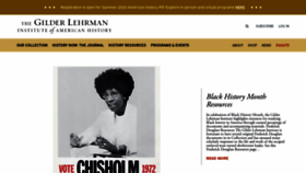 What Gilderlehrman.org website looked like in 2022 (2 years ago)