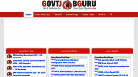 What Govtjobguru.in website looked like in 2022 (2 years ago)