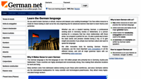 What German.net website looked like in 2022 (2 years ago)