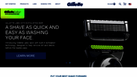 What Gillette.com website looked like in 2022 (2 years ago)