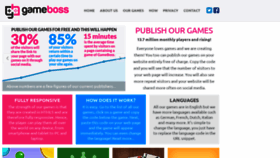 What Gameboss.com website looked like in 2022 (2 years ago)