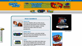 What Ganzworld.com website looked like in 2022 (2 years ago)