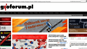 What Geoforum.pl website looked like in 2022 (3 years ago)