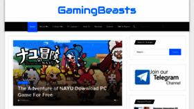 What Gamingbeasts.com website looked like in 2022 (2 years ago)
