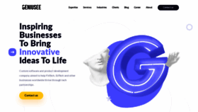 What Geniusee.com website looked like in 2022 (2 years ago)