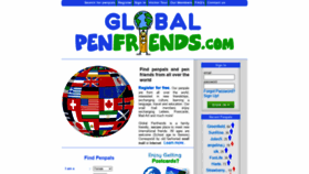 What Globalpenfriends.com website looked like in 2022 (3 years ago)
