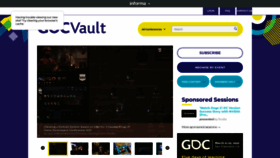 What Gdcvault.com website looked like in 2022 (2 years ago)