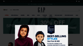What Gap.ae website looked like in 2022 (2 years ago)