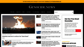 What Genocide.news website looked like in 2022 (2 years ago)