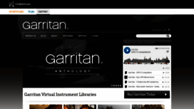 What Garritan.com website looked like in 2022 (2 years ago)