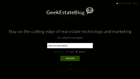 What Geekestateblog.com website looked like in 2022 (2 years ago)