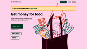 What Getcalfresh.org website looked like in 2022 (2 years ago)