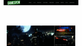 What Gamespew.com website looked like in 2022 (2 years ago)