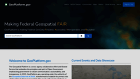 What Geoplatform.gov website looked like in 2022 (2 years ago)