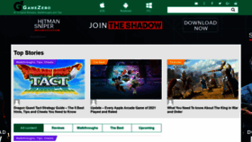 What Gamezebo.com website looked like in 2022 (2 years ago)