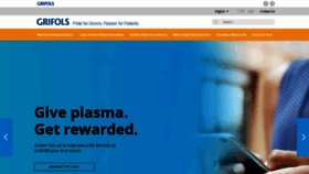 What Grifolsplasma.com website looked like in 2022 (2 years ago)