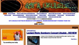 What Gotaukulele.com website looked like in 2022 (2 years ago)