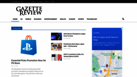 What Gazettereview.com website looked like in 2022 (2 years ago)
