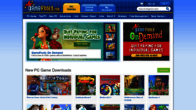 What Gamefools.com website looked like in 2022 (2 years ago)