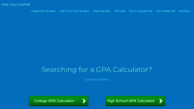 What Gpacalculator.net website looked like in 2022 (2 years ago)