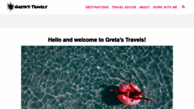 What Gretastravels.com website looked like in 2022 (4 years ago)