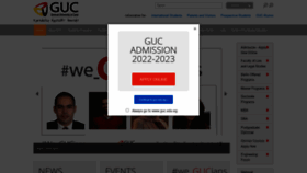 What Guc.edu.eg website looked like in 2022 (3 years ago)