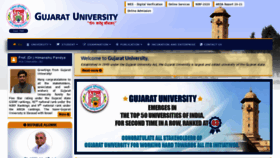What Gujaratuniversity.ac.in website looked like in 2022 (2 years ago)