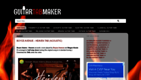 What Guitartabmaker.com website looked like in 2022 (2 years ago)