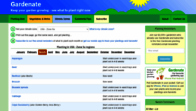 What Gardenate.com website looked like in 2022 (2 years ago)