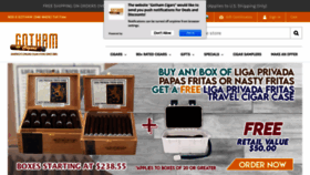 What Gothamcigars.com website looked like in 2022 (2 years ago)