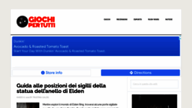 What Giochipertutti.org website looked like in 2022 (2 years ago)