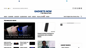 What Gadgetsnow.com website looked like in 2022 (2 years ago)