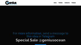 What Geniusocean.com website looked like in 2022 (2 years ago)