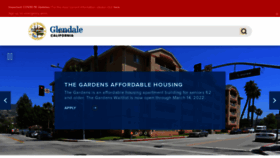 What Glendaleca.gov website looked like in 2022 (2 years ago)