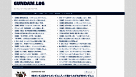 What Gundamlog.com website looked like in 2022 (2 years ago)