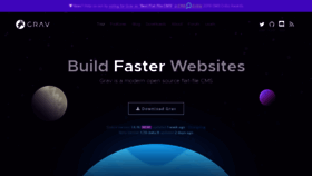 What Getgrav.org website looked like in 2022 (3 years ago)