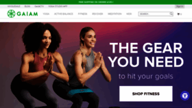 What Gaiam.com website looked like in 2022 (2 years ago)
