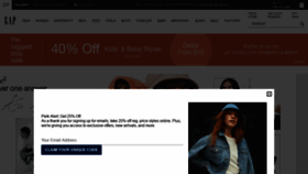 What Gap.com website looked like in 2022 (2 years ago)