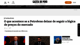 What Gazetadopovo.com.br website looked like in 2022 (4 years ago)