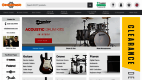 What Gear4music.com website looked like in 2022 (2 years ago)