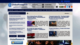 What Globalresearch.ca website looked like in 2022 (2 years ago)