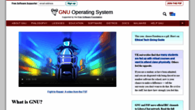 What Gnu.org website looked like in 2022 (2 years ago)
