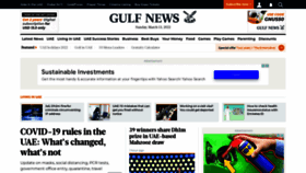 What Gulfnews.com website looked like in 2022 (2 years ago)