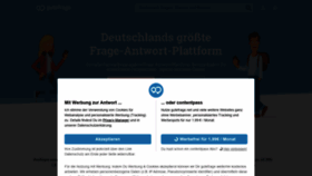 What Gutefrage.net website looked like in 2022 (2 years ago)