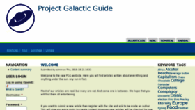 What Galactic-guide.com website looked like in 2011 (13 years ago)