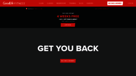 What Goodlifefitness.com website looked like in 2022 (2 years ago)